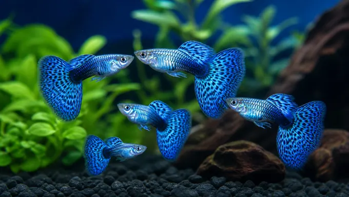Blue and Crystal Guppies