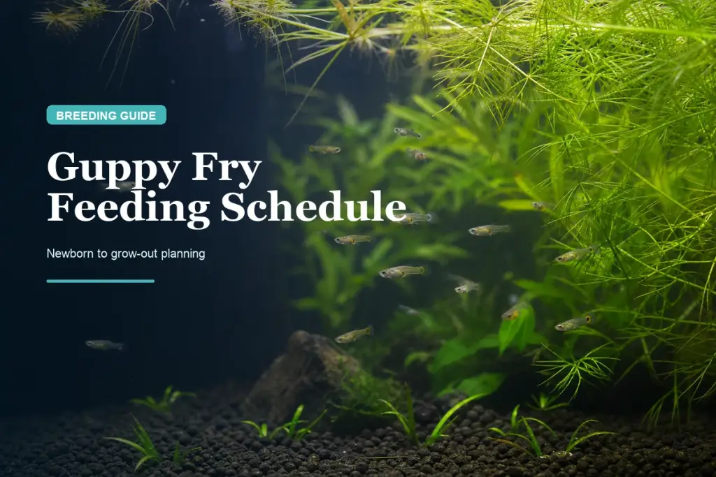Guppy Fry Feeding Schedule: Newborn to Grow-Out