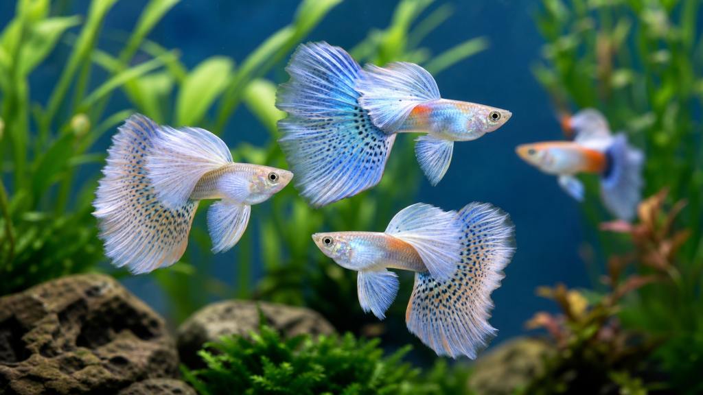 Dumbo Ear Guppy Premium Pair live guppy