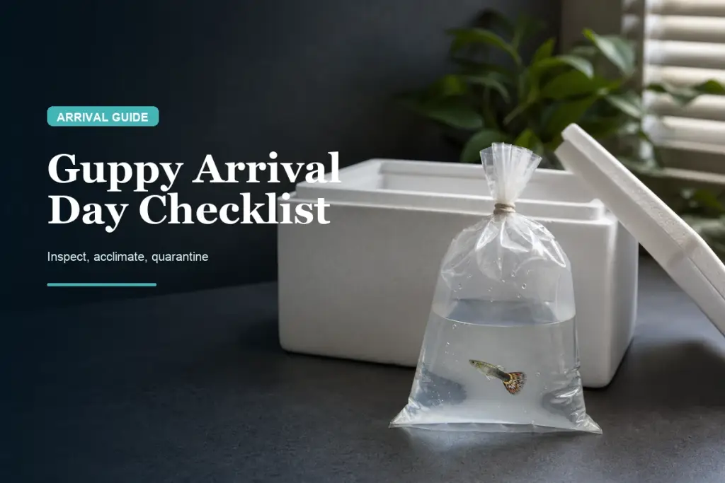 Guppy Arrival Day Checklist: Inspect, Acclimate, Quarantine