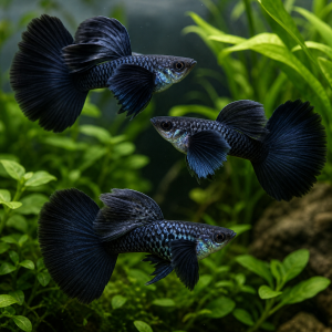 Representative AI-generated image of Dark Dumbo Dragon Breeder Trio; not an exact inventory photograph.