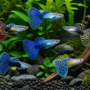 Fancy Guppy Males — Pack of 6