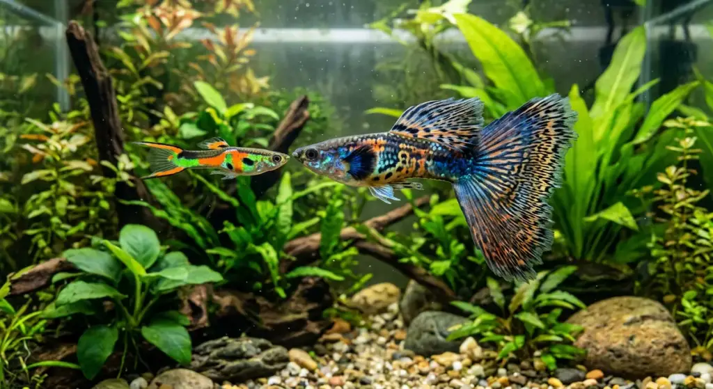 Endler vs guppy size comparison